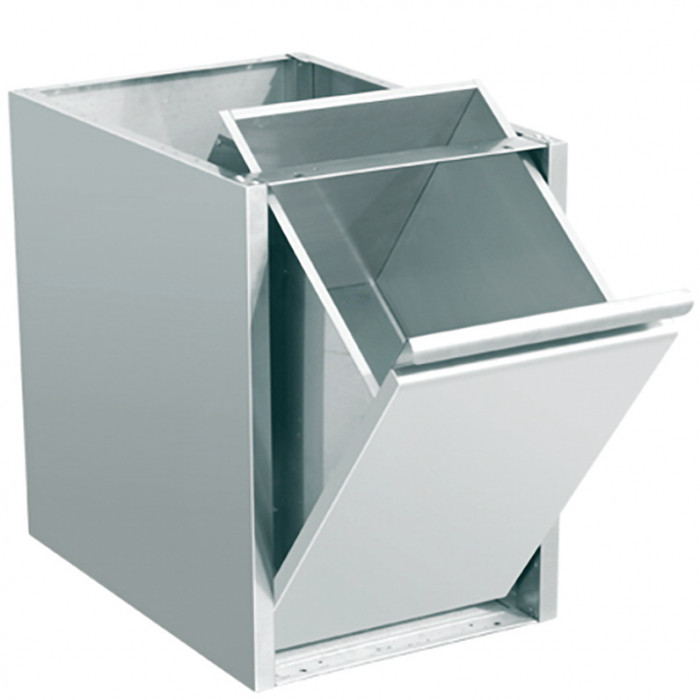 Meuble poubelle avec TVO, 1 porte, façade basculante, P 800mm – Matériels  Cuisine