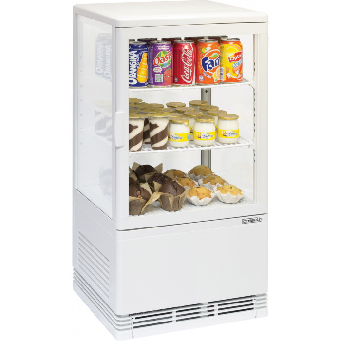 Petit frigo vitrine réfrigérée pour l'exposition des boissons 150L